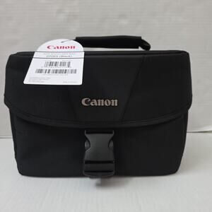 Authentic Canon 200ES EOS DSLR Black Camera Gadget Bag Adjustable Strap Rugged